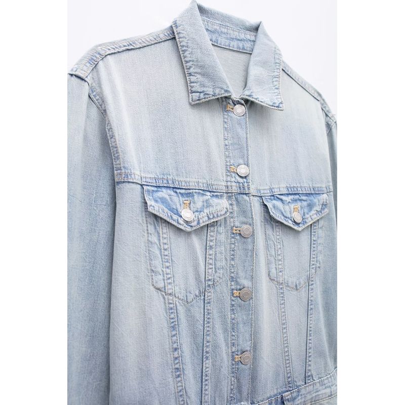 Kaslead New Arrival Women's Clothing Fashion Style Fashion Simple Straight Denim Jumpsuit 4365005