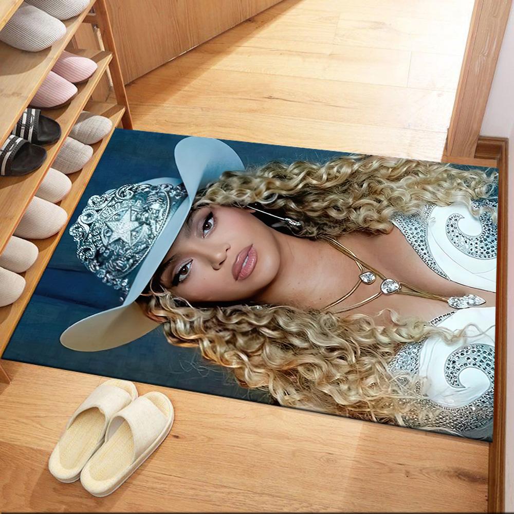 Beyoncé's Glamorous Performance Square rugs are a great choice for living rooms, bedrooms, home décor, and as gifts.