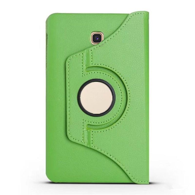 Étui intelligent pour Samsung Galaxy Tab A 10.5 T590 T595 T597 SM-T590 SM-T595 Tablette Support rotatif à 360 degrés Housse à rabat étui+Stylo vert
