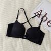 Wear more strategies, underwear women's small breasts gather front buckle type seamless adjustment type large U-shaped beautiful back sexy bra cover