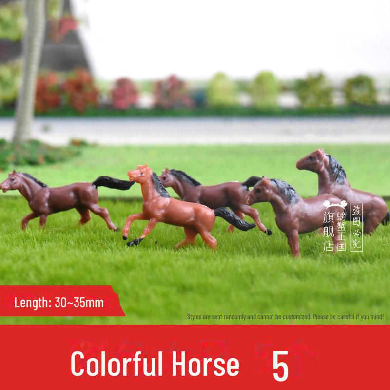 Miniature Animal Figurines: Cattle, Sheep, and Horses for Sand Table Models