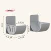 2Pcs No-Drill Kitchen Storage Rack Set - Multi-Functional,Fresh Film & Garbage Bag Organizer For Cabinets And Refrigerator Sides
