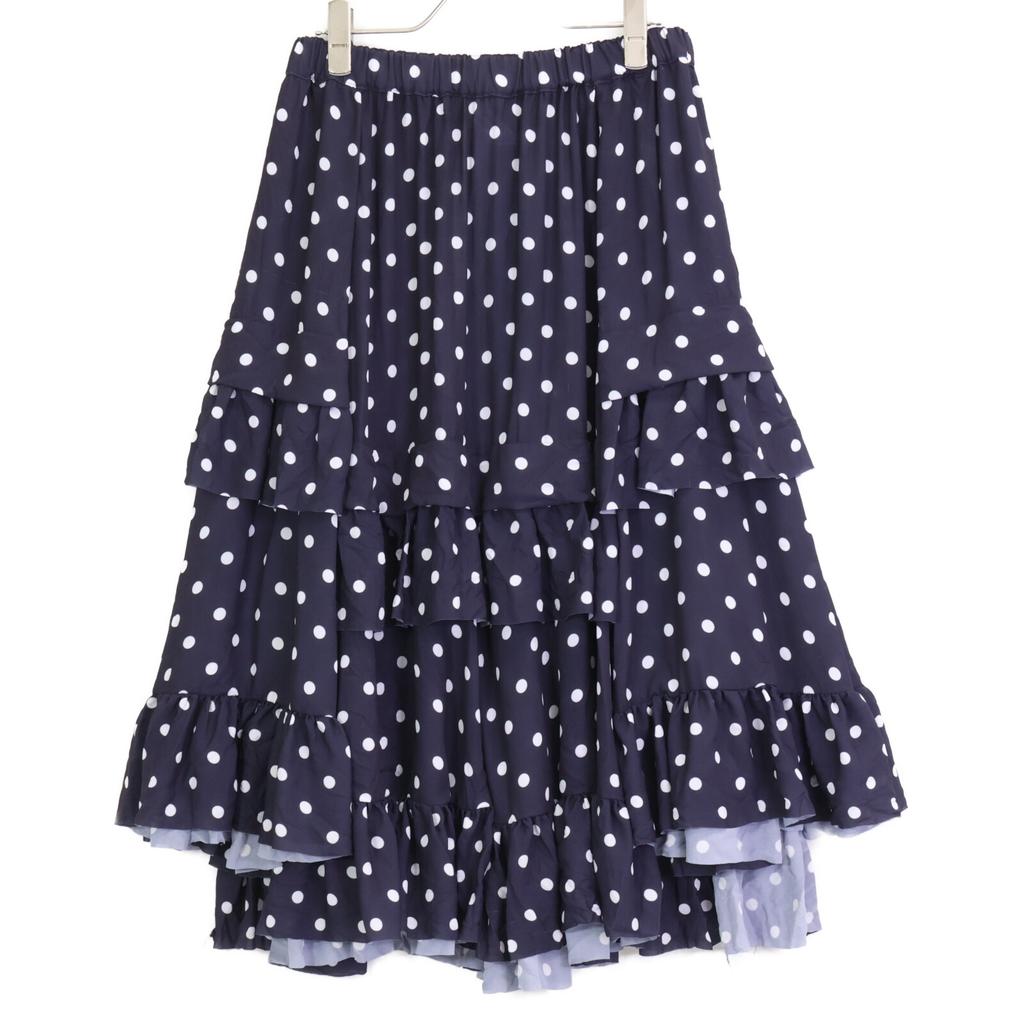 COMME des GARCONS COMME des GARCONS RH-S027 Navy x White Tea Art Skirt skirt S NavyUsed