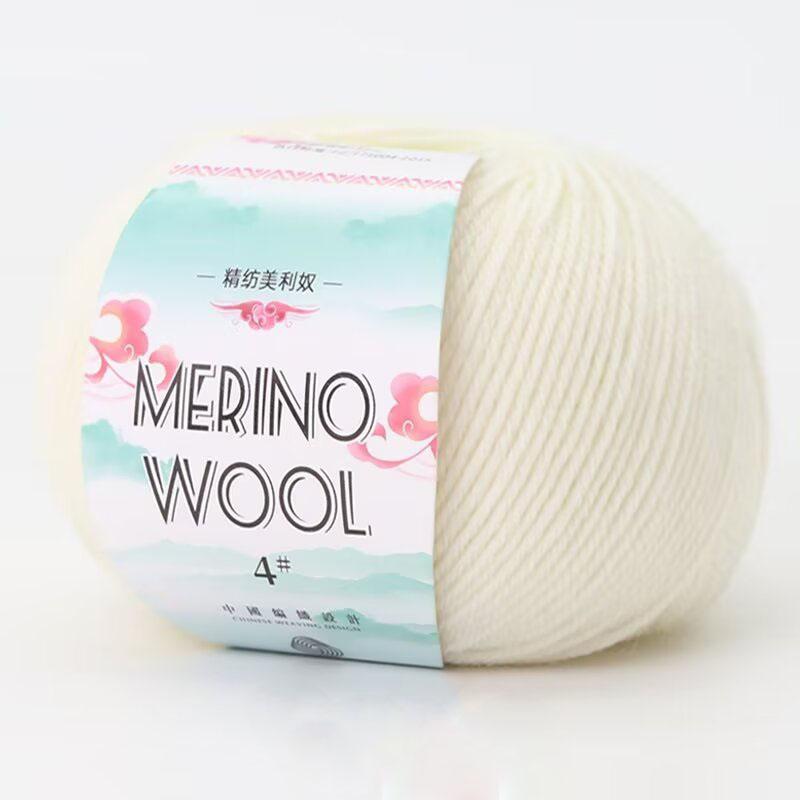 

50g/roll Medium Coarse Wool Yarn Fine Handmade DIY Production Knitted Fashionable Warm Sweater Scarf Hat Yarn Ball