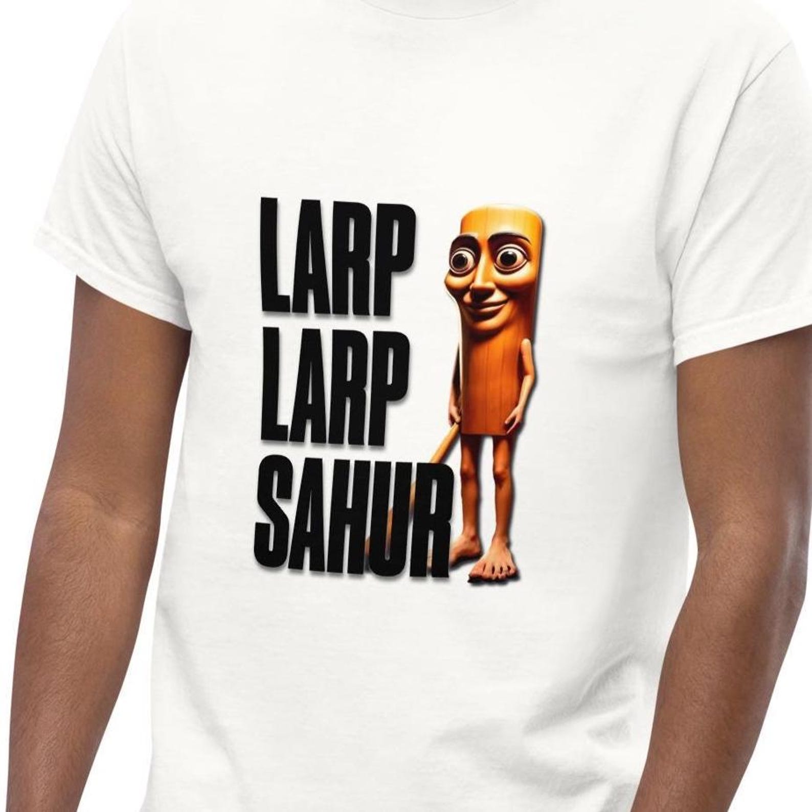 Larp Larp Sahur T-Shirt, Funny Triple T Meme Graphic Tee 4XL