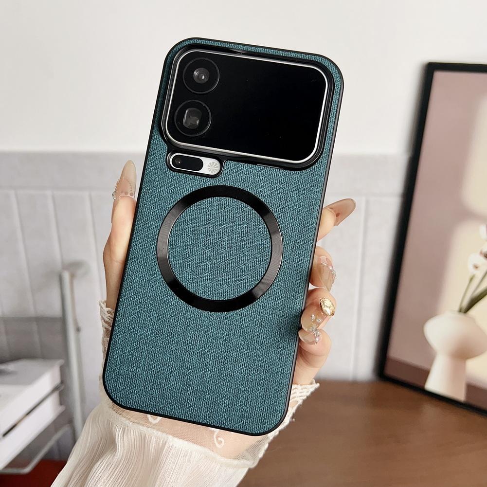 Premium Woven Fabric Texture for Magsafe Case for Xiaomi 17 Pro Max 15 Ultra 14T Pro Magnetic Wireless Charging Shockproof Cover Xiaomi 17 pro темно-синий