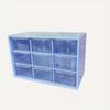 PVC Storage Box 9 Grids Drawer Organizer Box Desktop Drawer Organizer  For Jewelry Cosmetics