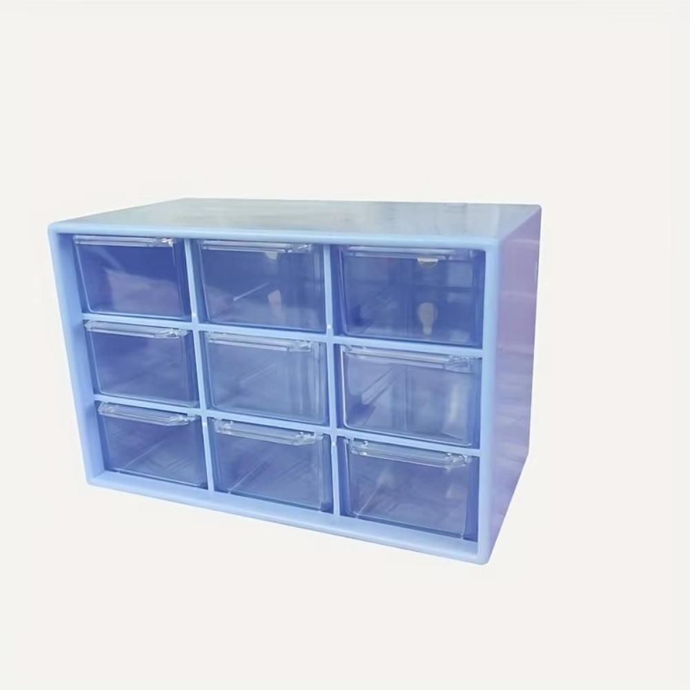 PVC Storage Box 9 Grids Drawer Organizer Box Desktop Drawer Organizer For Jewelry Cosmetics
