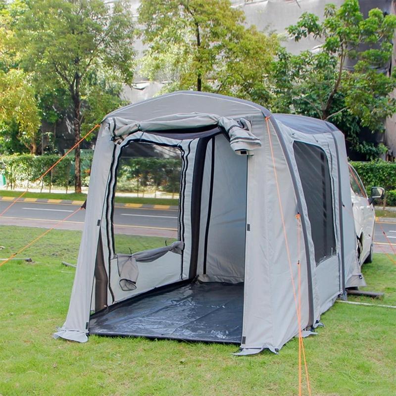 Portable Camping Car Tent Waterproof Inflatable SUV Tents PU2000 Car Tail Tent For 3-4 People Auto Outdoor Accessories