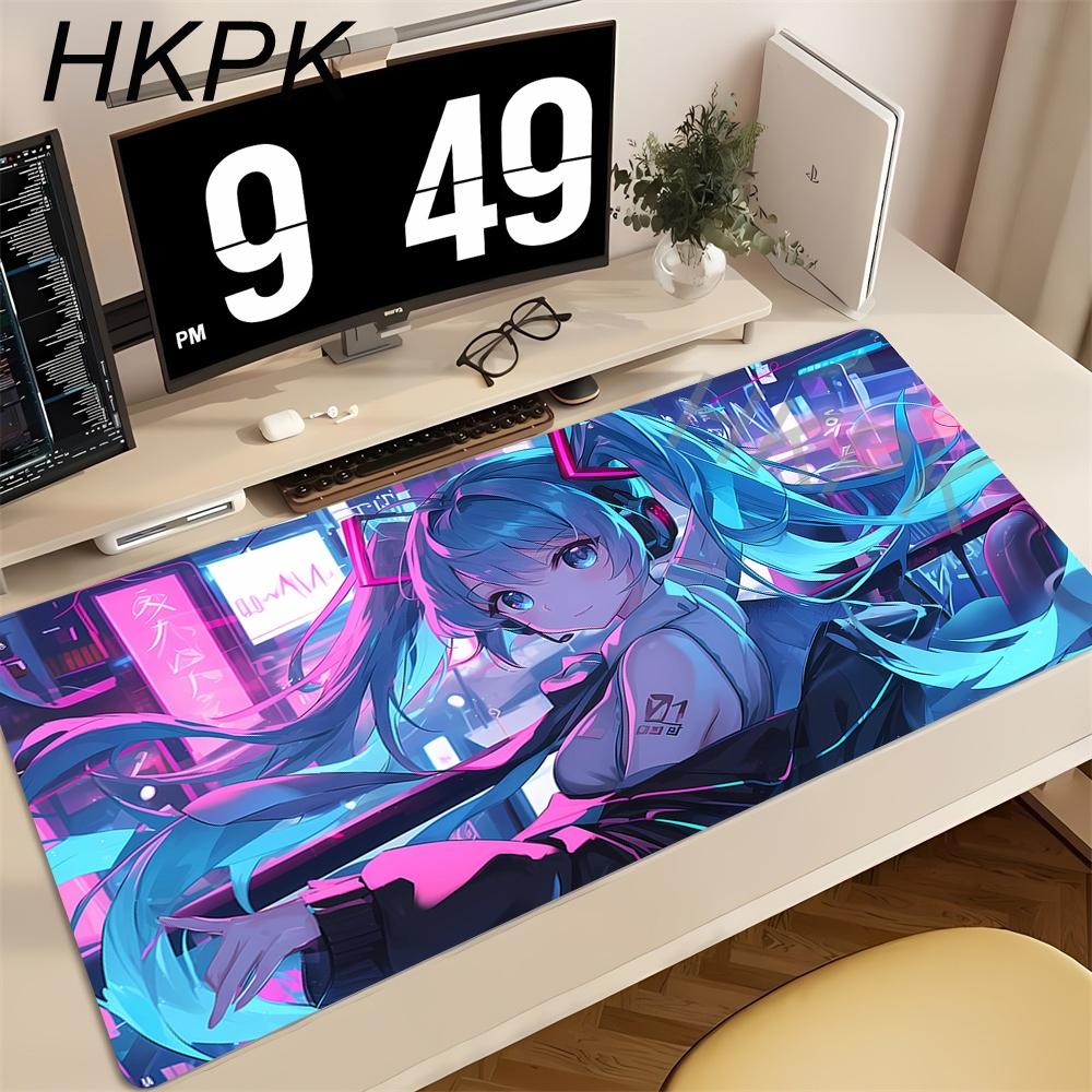 Mouse Pad H-hatsune Miku Multi Mousepad Large Size Gamer Keyboard Desk Mats Extended Mausepad Office PC Gaming Accessories Mat