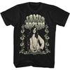 Janis Joplin Musik T-Shirt Jugendstil Sonnenblumen Neues Offizielles Schwarzes Baumwoll-T-Shirt Unisex T-Shirt