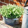 10 Bundles Artificial Flowers UV Resistant Faux Outdoor Plastic Greenery Shrubs Plants Home Garden Decor