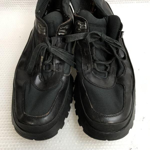 Prada Vibram Sohle Trekkingschuhe High Cut Sneaker Kurze Stiefel Größe 7 25.5 26.0 Schwarz(GEBRAUCHT)