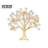 Decorative Lapel Pin Brooch for Women, Plant Shape Metal with High-Shine High-shine CZ Cubic Zirconia Inlay, Tulip Shirts Scarves Accessories Jewelry