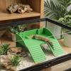 Plastic Turtle Climbing Ramp with Suction Cups Reptile Terrace Feeding Platform  Aquarium Decor