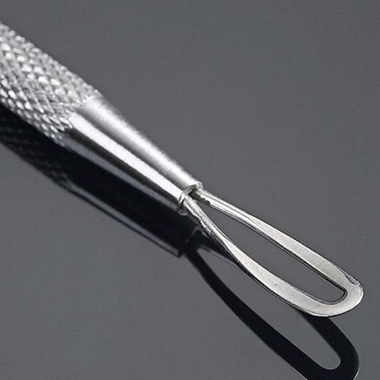 1Pc Non Slip Stainless Steel Pimple Popper Acne Blackhead Removal Needle Tool
