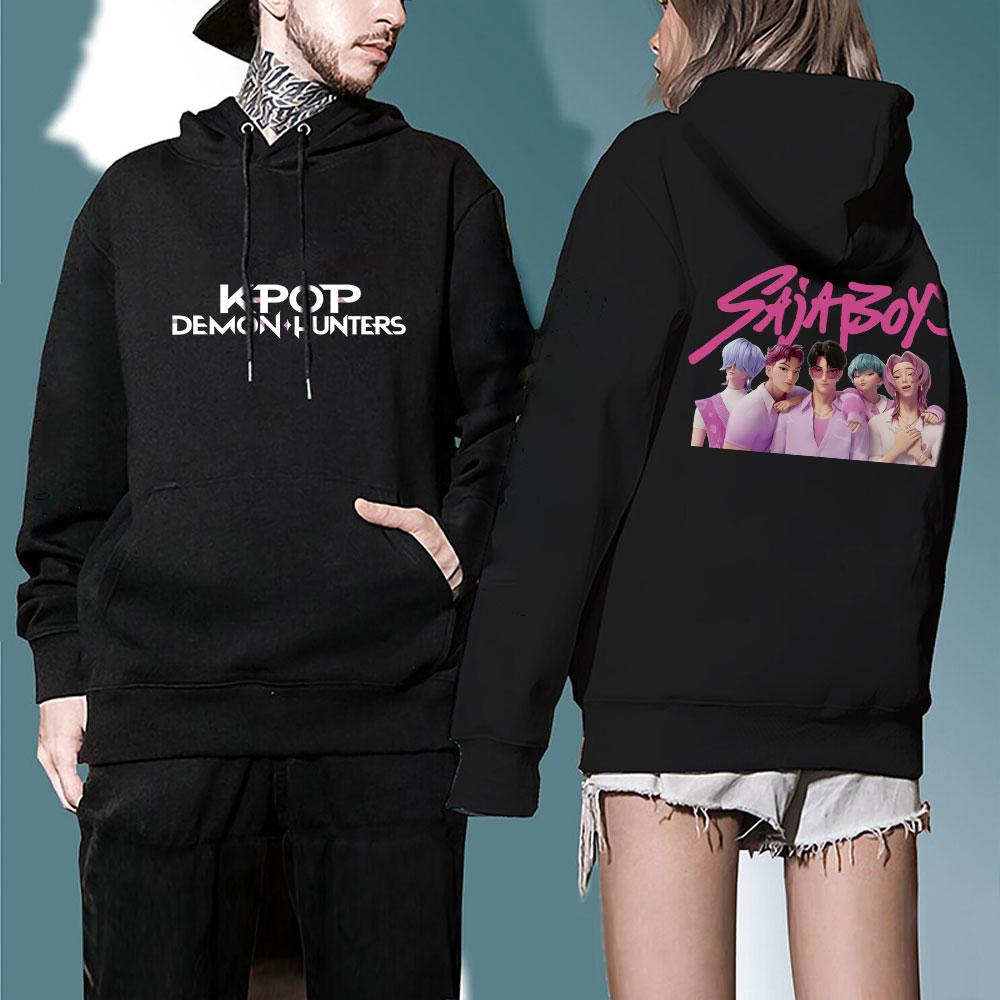 KPOP Print Fashion Hoodies for Men Women Fall Winter Men's Casual Hoodie Gothic Hip Hop Sweatshirt Long Sleeve Pullove Unisex