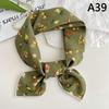 56Cm Ladies Headband Cotton Linen Square Scarf Korean College Girls  Elegant Neck Scarves Sun Protection Headscarf