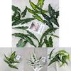 Alocasia Odora Plastik Grünpflanze mit lebhaften Blattfarben für Hochzeitsveranstaltungen und Heimgebrauch