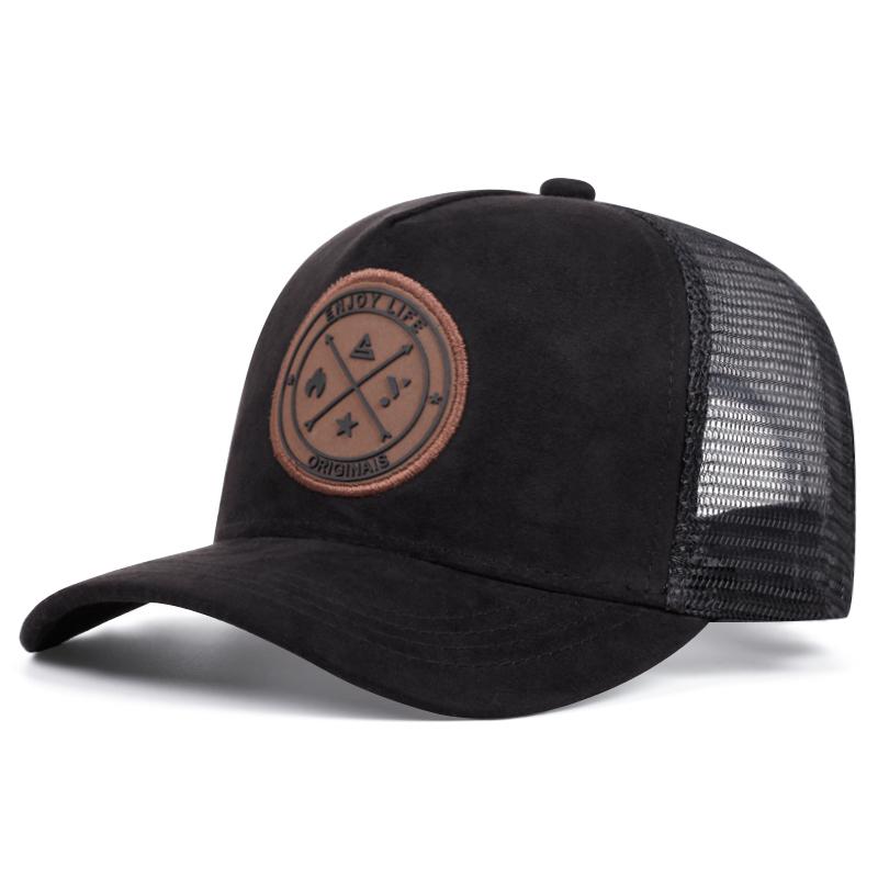 Men's Fashion Enjoy Life Hat Outdoor Sports Duck Tongue Hat Embroidered  Women's Baseball Sun Hat Mesh Cap Unisex
