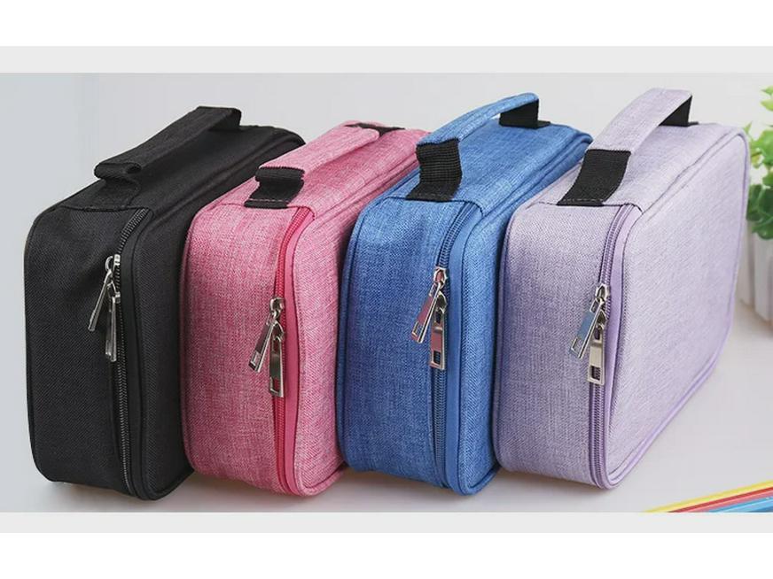 Große Kapazität 72-Loch Aufbewahrungskoffer für Stifte und Zeichenstifte für Künstlerbedarf