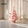 Minimalist Christmas Tree 3D Printed Ornament, Modern Tabletop Decor Crafts for Home Office Display, Festive Holiday Craft, Unique Gift Friends