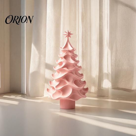 Minimalist Christmas Tree 3D Printed Ornament, Modern Tabletop Decor Crafts for Home Office Display, Festive Holiday Craft, Unique Gift Friends