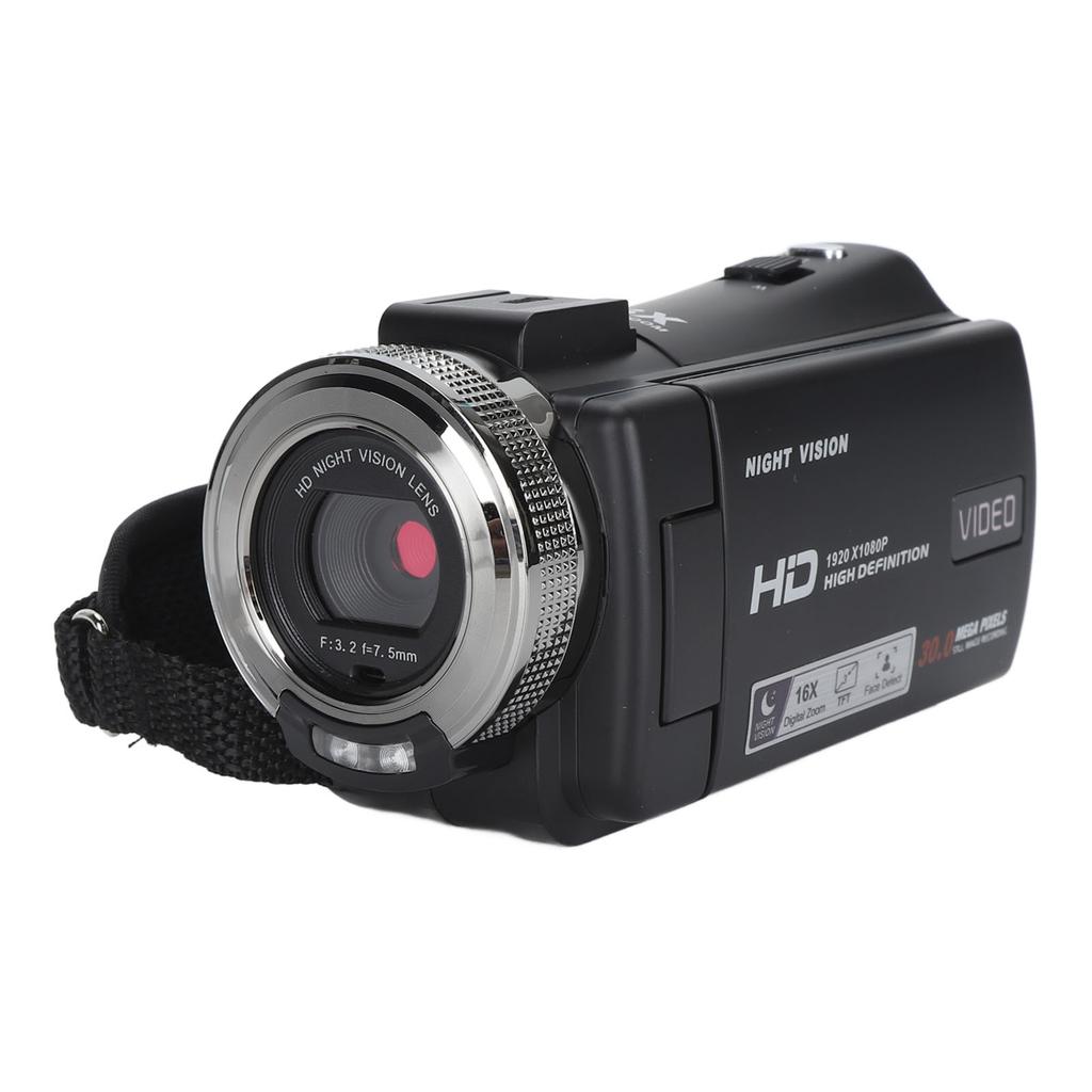Video Camera Camcorder Full HD 1080P 30MP Digital Camera Recorder 3.0 Inch TFT LCD Screen 16X