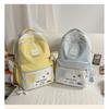 Cute Cat Student Backpack Female Japanese Small Fresh Embroidery Wave Dot Elementary School Schoolbag Travel