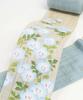 Narrow Tapestry Interior Wall Hanging 'Nemophila', 100% Linen, Hand-dyed, Tapestry,
