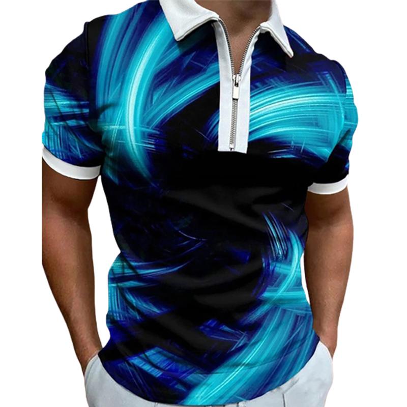 Повседневная футболка с лацканами — фото 3