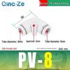 Right Angle PVC Pneumatic Air Tube Connector - 90° L-Shaped Elbow, Quick Insert, 4/6/8/10/12mm