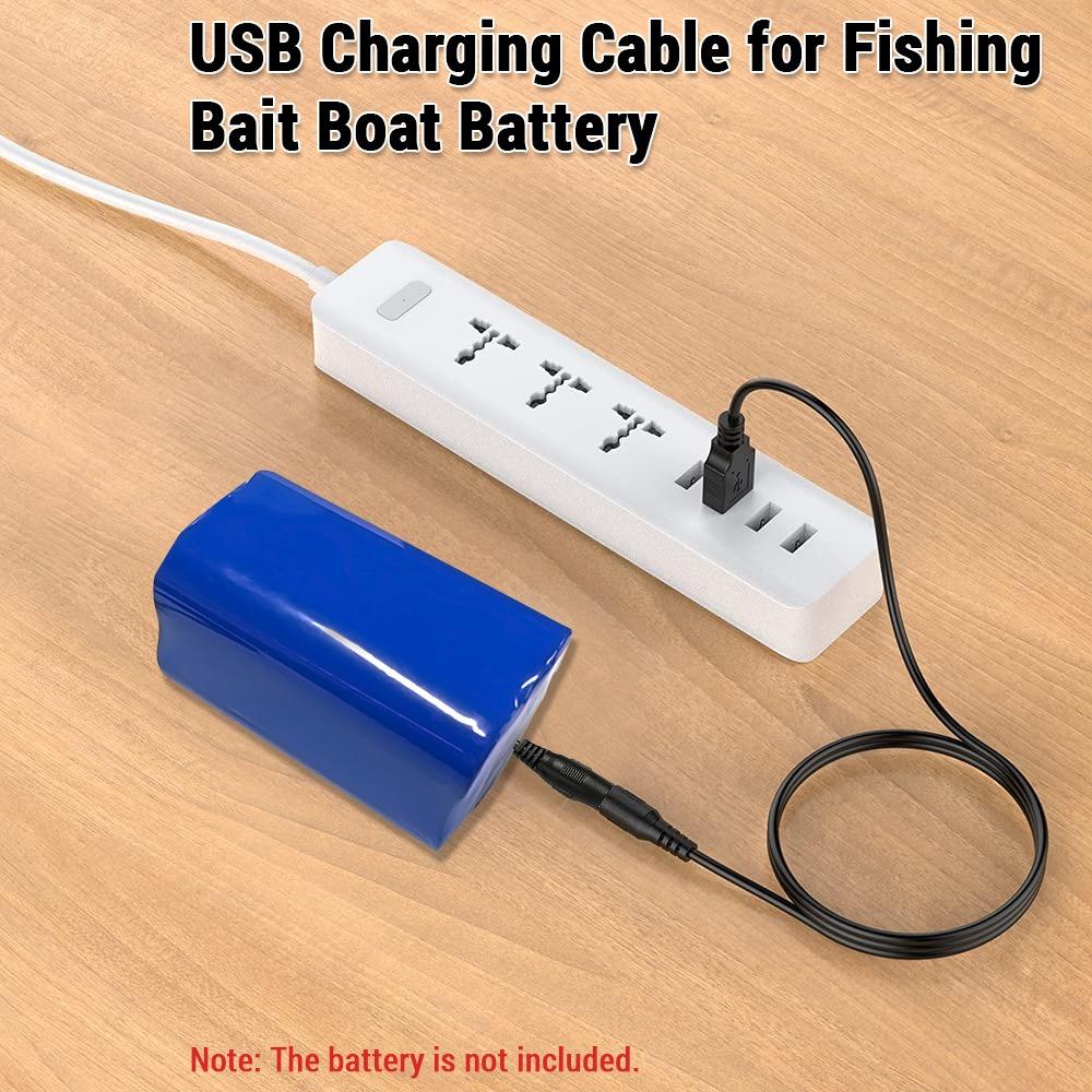 3.3ft Charging Cable USB Bait Boat Battery Cable Durable Battery Charging Cable Battery Recharging