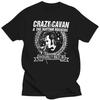 Popular CRAZY CAVAN Concer Band Mens Black T-Shirt Rockabilly Style Cloth for Male Vintage Ropa Hombre Mens Clothing