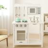 Kitchen microwave large wooden oven for children + accessories