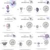 925 Silver Purple Series Butterfly Aries Gemini Safety Chains Fit Original Bracelet DIY Jewelry Making Gift For Women