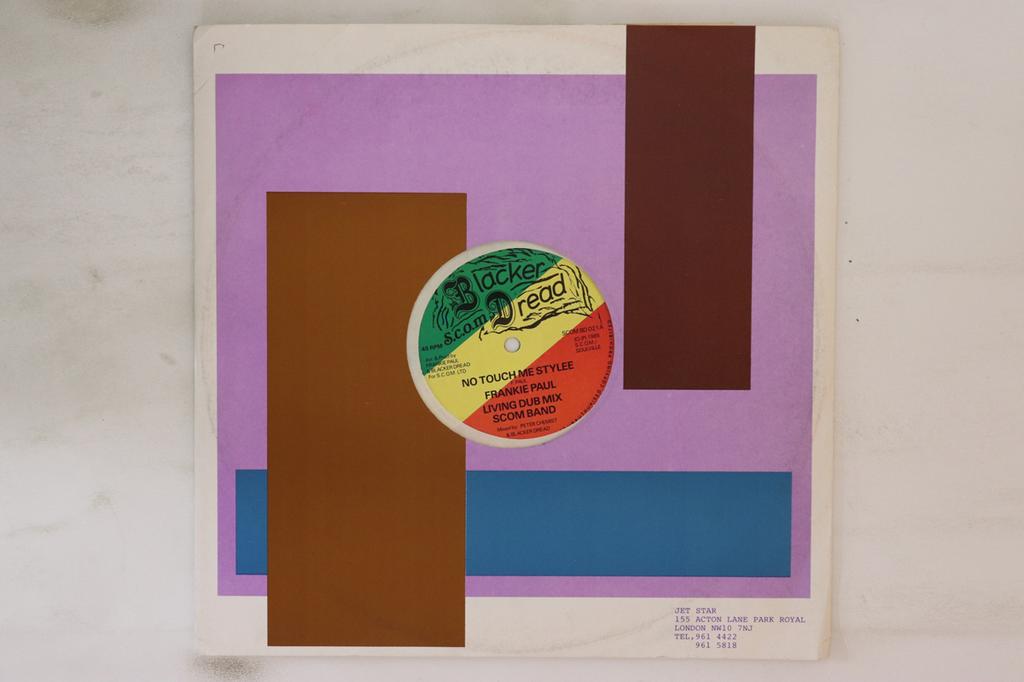 12inch Record FRANKIE PAUL / EARL SIXTEEN - No Touch Me Stylee / Livestock SCOMBD021 S.C.O.M., Black 1985 UK Reggae, Ska & Dub Used