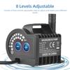 Submersible 12V Water Pump 8 Levels Adjustable 0 700L H Small Fountain Pump with 0 9.8ft Lift, 6.5ft DC Female Plug and