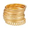 Bohemian-Style 12-Piece Multi-Layer Alloy Bracelet Set for Women