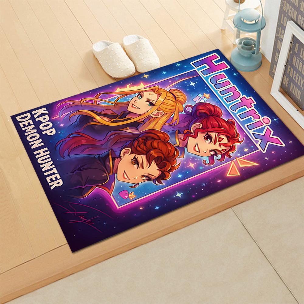 Huntress Heroes And Beast rug for living rooms, bedrooms, home décor, and as gifts.