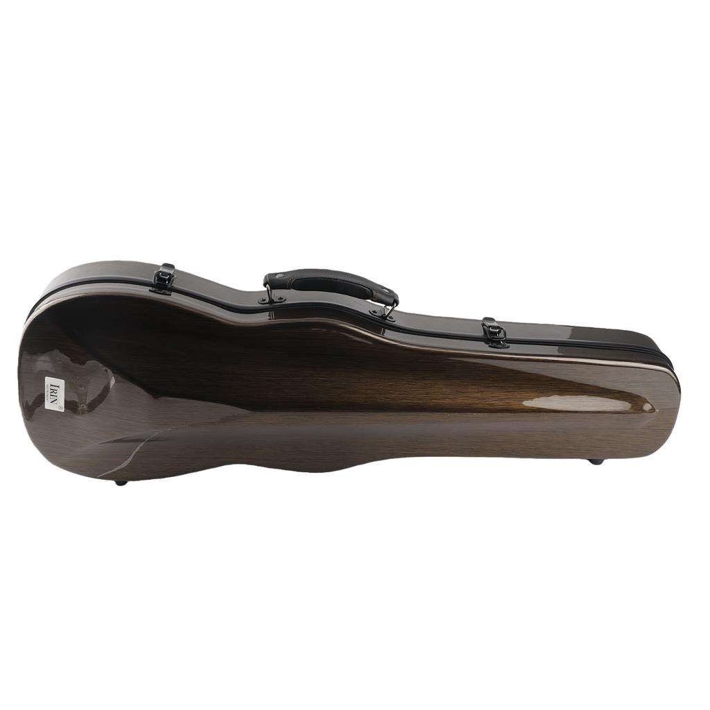 Violin Box Carbon Fiber Lightweight Portable Hard Violin Case Replacement with Hygrometer Straps