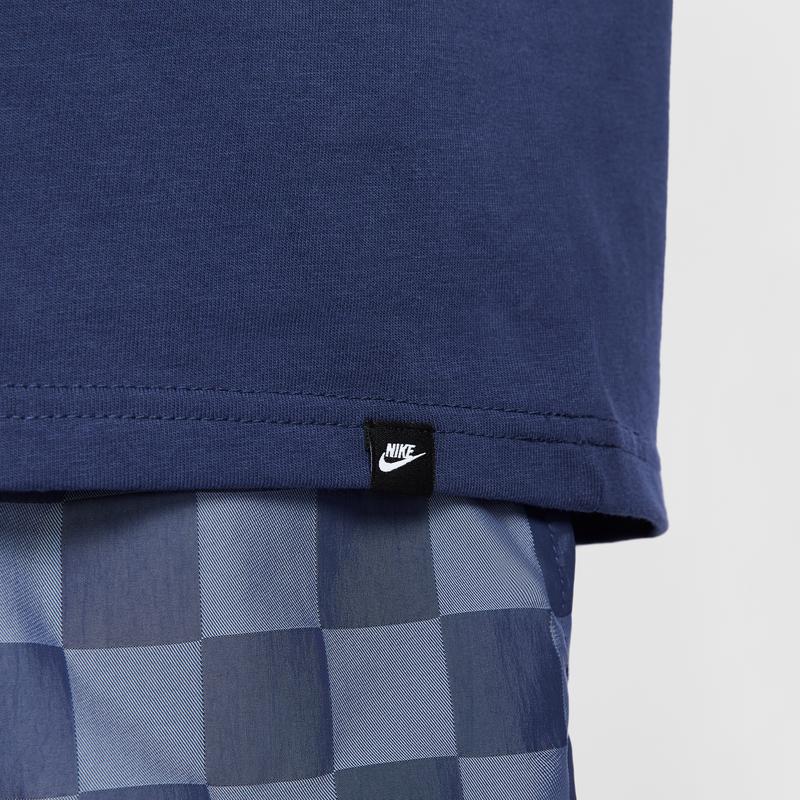 Nike Solid Color Simple Round Neck Short Sleeve T-Shirt Men Tops Dark-Navy FV0376-410