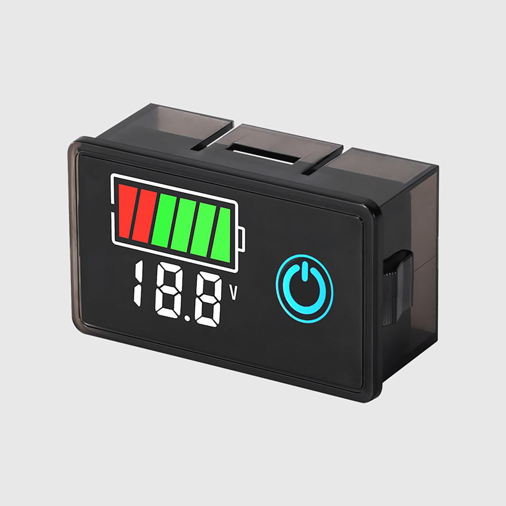 Digital Voltage Battery Meter LCD Display Voltmeters Tester Instrument for 8-100V Vehicle Boats Marine Home Appliances