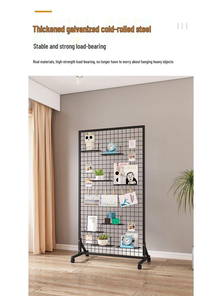 Mobile Wire Mesh Jewelry Display & Storage Rack for Arts & Crafts