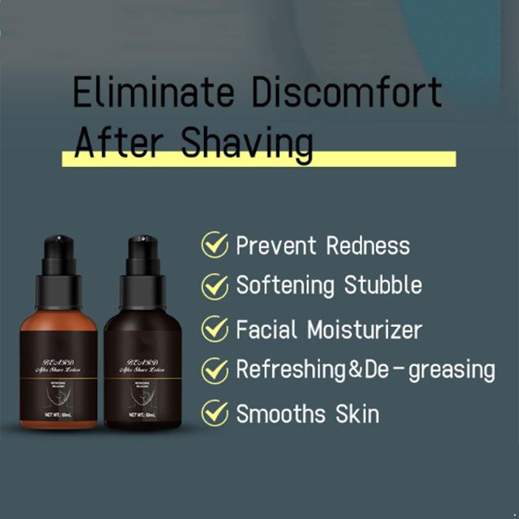 Men’s After-Shave Lotion & Toner – 60ml, Soothes Razor Burn, Reduces Redness, Hydrates Face with Long-Lasting Scent