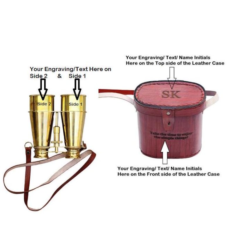 

Персоналізований бінокль із настроюваним футляром, подарунки для підзорної труби з гравіюванням для нього, унікальні різдвяні подарунки для туристів,