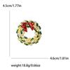 Vielseitige Weihnachtsbrosche, Hochwertige Legierung Öltropfen Diamant Schleife Kranz Korsage Kleidung Kragen Anstecknadel