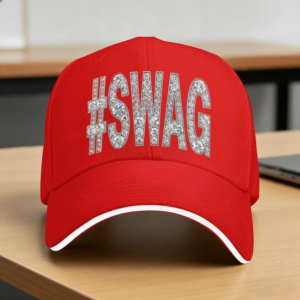 #Swag Baseball Cap Running Hippie Sunscreen Trucker Hat Female Male Fashion Design Baseball Caps