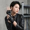 Y2K Half-finger Gloves Black Fingerless Mittens Fashion Arm Cover  Outdoors