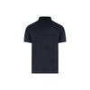 STONE ISLAND Ss24 Pique Cotton Logo Pattern Printed Polo Shirt Men Polo Shirts Navy-Blue 80152SC17-A0020